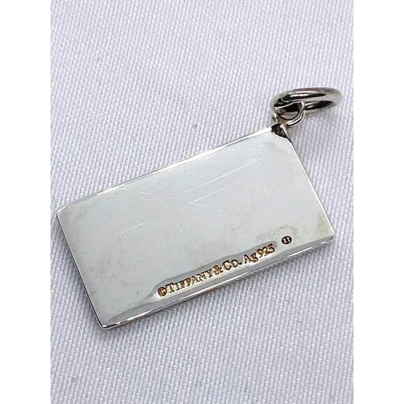 Tiffany & Co Sterling Silver 925 Enamel 6-Teen Plate Charm